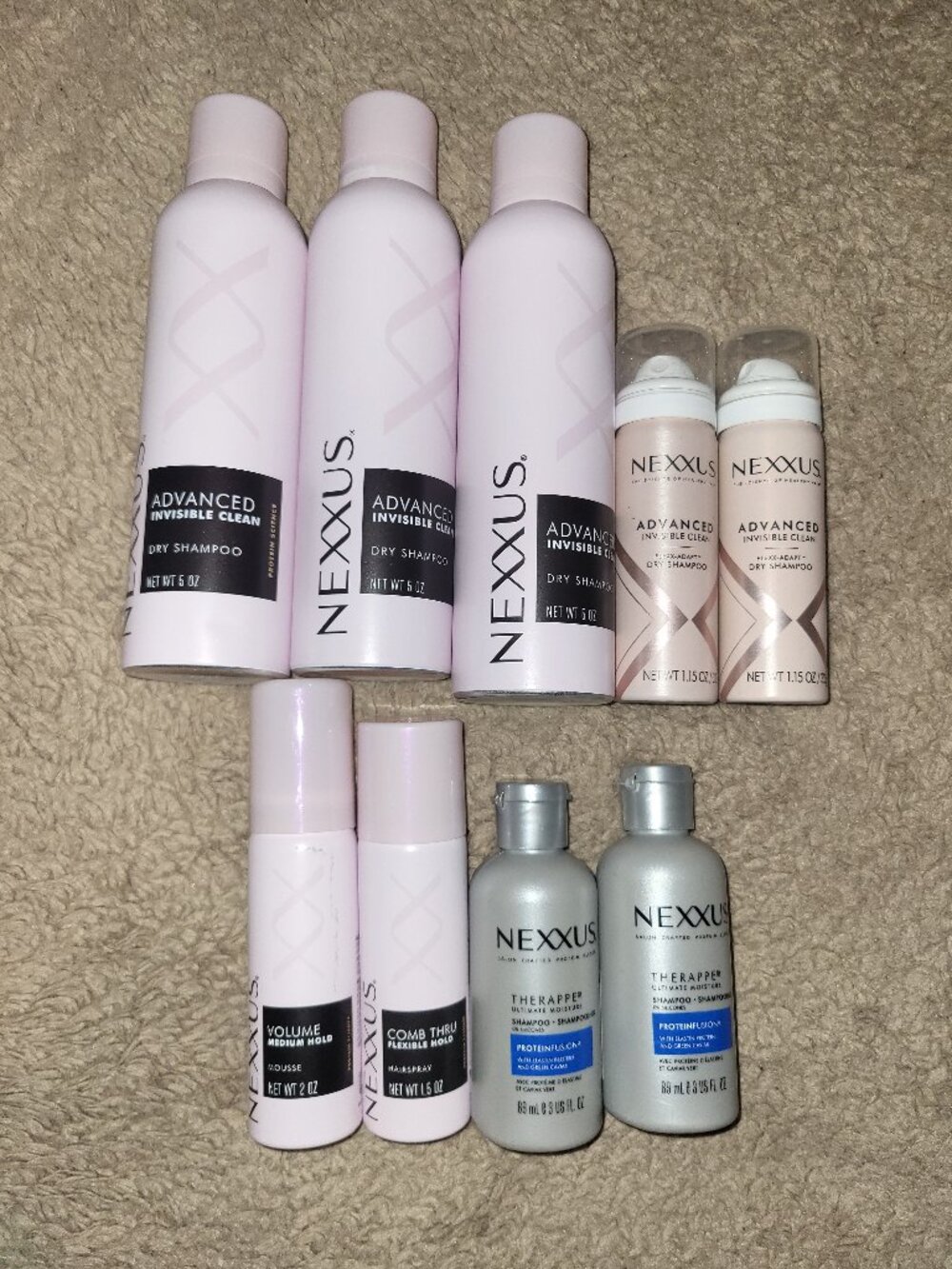 Nexxus Haircare Lot 9 Total New Unopened